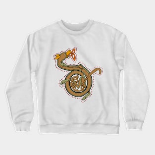 Celtic Hound Letter D Crewneck Sweatshirt